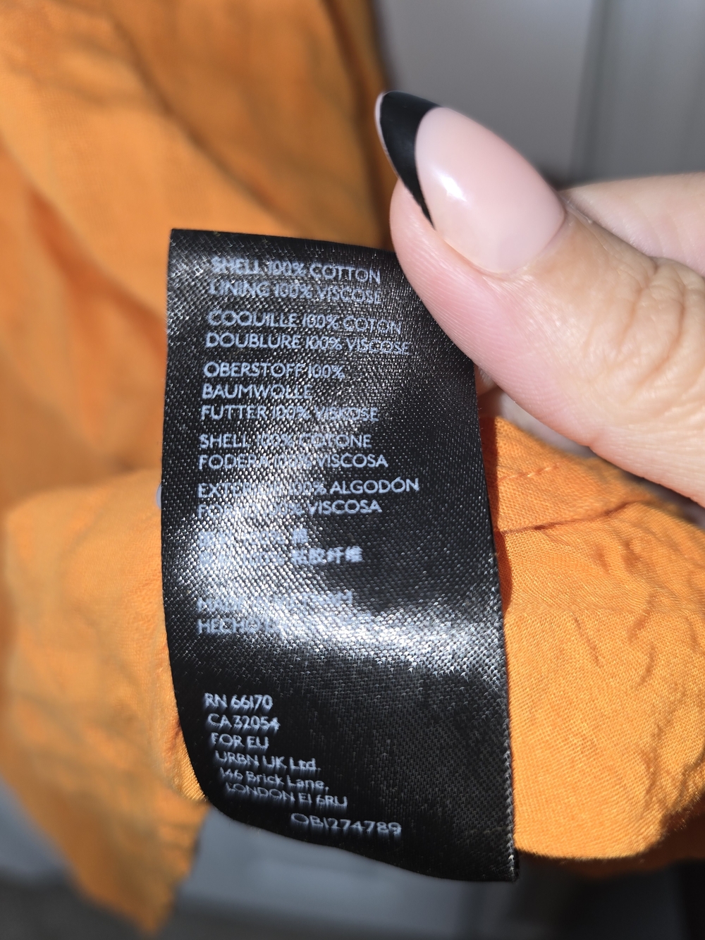 Maeve Anthropologie Juliet Orange Cotton Tunic Dress Size Large - Picture 7 of 10